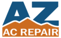 AZ AC Repair Logo with AZ Rising behind mountain